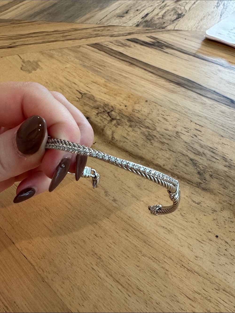 David Yurman Diamond Crossover Bracelet (small) - Picture 2 of 3
